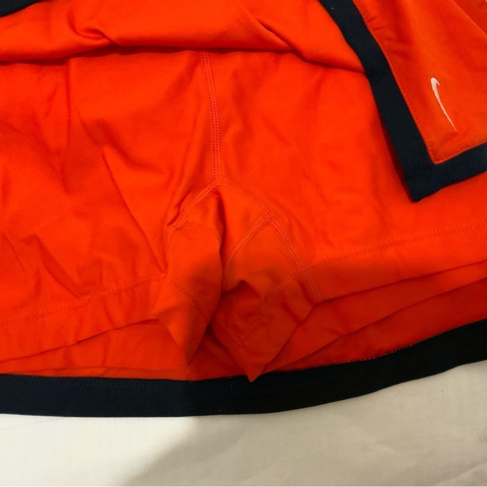 Nike Orange Skort with Navy Blue Trim - Picture 5 of 6